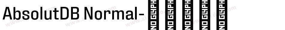 AbsolutDB Normal字体转换